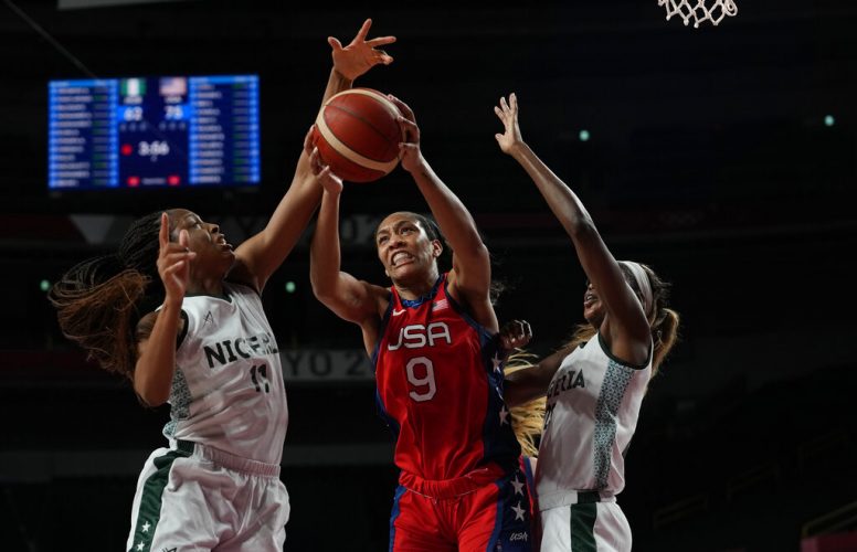 US women win 50th straight Olympic game, beat Nigeria 81-72